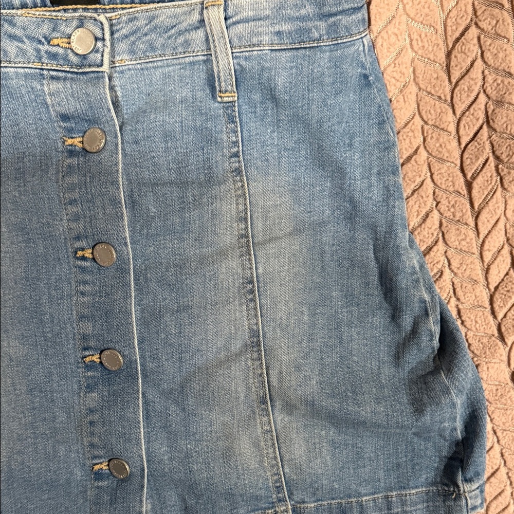 Just Black Denim Button-Up Mini Skirt - Picture 5 of 8